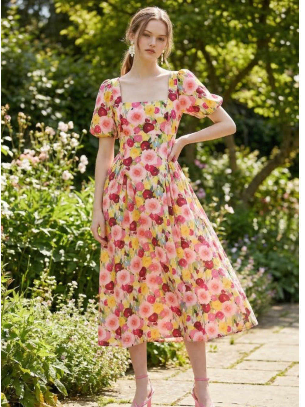 Flor pink Dress
