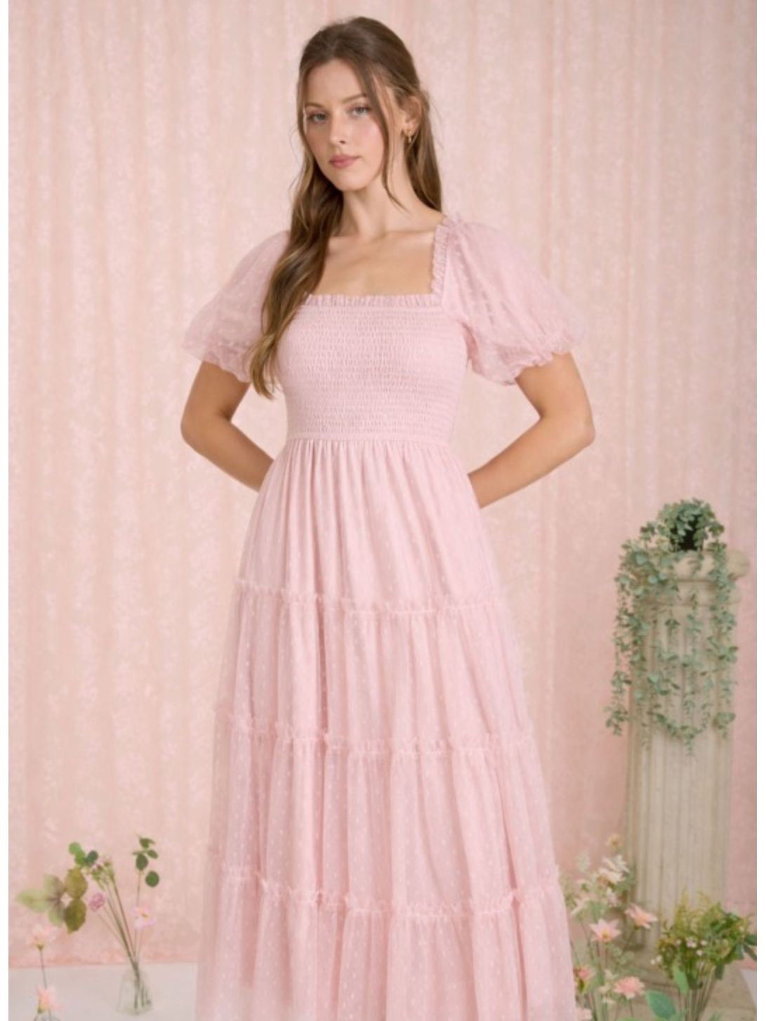 Blush Pink Tulle Dress